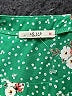 Le Lis 100% Polyester Green Short Sleeve Blouse Size S - photo 7