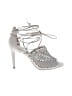 Vince Camuto 100% Leather Silver Tan Sandals Size 9 - photo 1