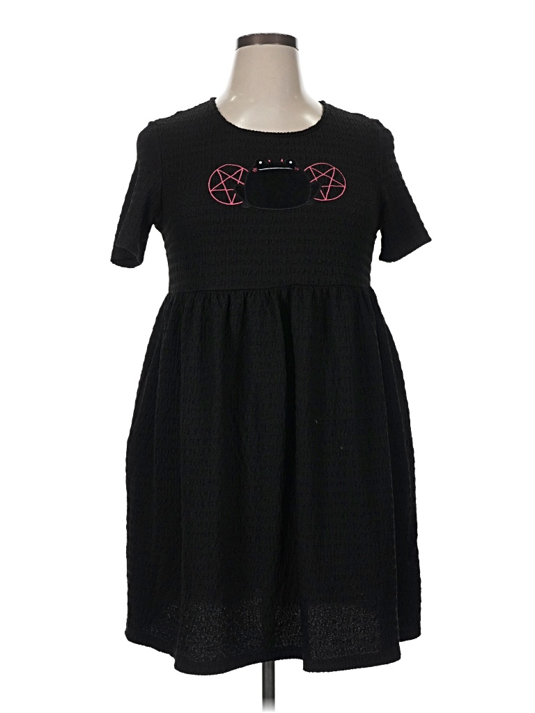 Pre-owned Assorted Brands Casual Dress In Black