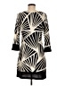 Papillon Graphic Black Casual Dress Size M - photo 2