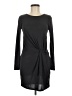 Everly Solid Black Gray Casual Dress Size M - photo 1