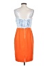 Cremieux 100% Polyester Color Block Orange Cocktail Dress Size 4 - photo 2