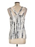 Cooper & Ella 100% Polyester Ivory Sleeveless Blouse Size L - photo 2
