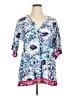 Adore Me 100% Rayon Blue 3/4 Sleeve Blouse Size 0X - photo 1
