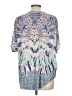 BCBGMAXAZRIA 100% Viscose Blue Short Sleeve Blouse Size 6 - photo 2