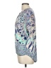 BCBGMAXAZRIA 100% Viscose Blue Short Sleeve Blouse Size 6 - photo 5