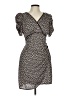 Max Studio Print Black Cocktail Dress Size L - photo 1