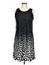 Perceptions Polka Dots Black Casual Dress Size 10 (petite) - photo 1