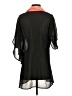 Finders Keepers Color Block Black Short Sleeve Blouse Size S - photo 2