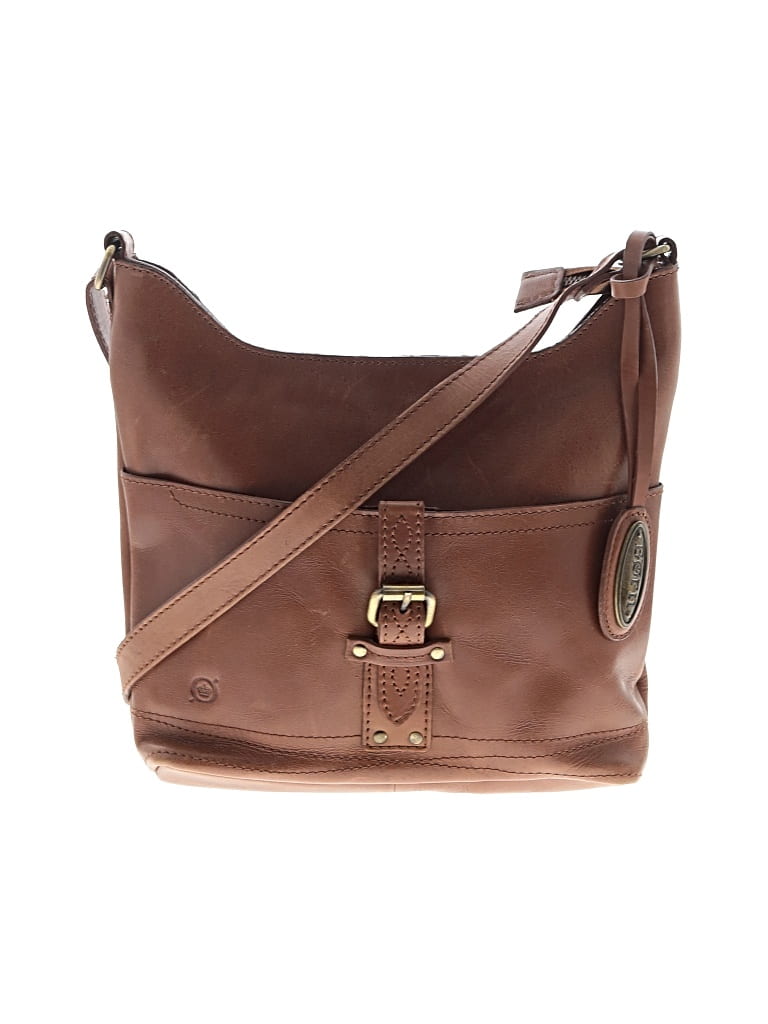 Pre-owned Born Leather Crossbody Bag In Brown