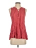 Floreat 100% Rayon Red Sleeveless Blouse Size 2 - photo 1