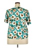 Assorted Brands Floral Teal Short Sleeve T-Shirt Size 2X - photo 2