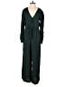 A New Day 100% Rayon Solid Green Jumpsuit Size S - photo 1