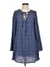 Catalina 100% Rayon Blue Long Sleeve Blouse Size S - photo 1