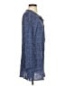 Catalina 100% Rayon Blue Long Sleeve Blouse Size S - photo 4