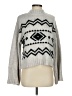 Cupcakes & Cashmere Chevron-herringbone Gray Pullover Sweater Size S - photo 1