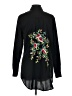 Grace Elements 100% Polyester Black Long Sleeve Blouse Size S - photo 2