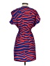 H&M 100% Polyester Stripes Blue Casual Dress Size 2 - photo 2