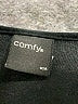Comfy U.S.A. Black 3/4 Sleeve Top Size M - photo 7