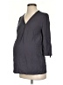 Mamalicious Gray 3/4 Sleeve Blouse Size S - photo 1
