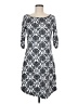 Lola Argyle Gray Casual Dress Size M - photo 1