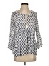 Soft Joie 100% Cotton Blue 3/4 Sleeve Blouse Size XS - photo 1