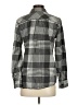 Lands' End 100% Cotton Plaid Gray Long Sleeve Button-Down Shirt Size S - photo 2