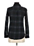 Don't Ask Why 100% Viscose Plaid Black Long Sleeve Button-Down Shirt One size - photo 2