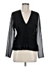 The Kooples 100% Polyester Black Long Sleeve Blouse Size Med (2) - photo 1