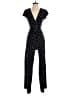 Lulus 100% Rayon Polka Dots Black Jumpsuit Size M - photo 1