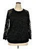 Meri Skye Black 3/4 Sleeve Top Size 2X - photo 1