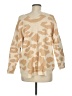 Pink Lily Animal Print Tan Pullover Sweater Size M - photo 2