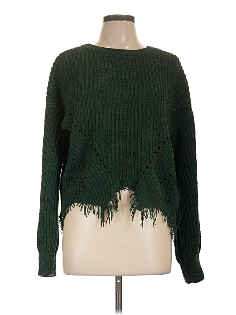 Pre-owned No Boundaries Pullover Sweater In Green