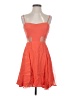 Lush 100% Polyester Hearts Orange Cocktail Dress Size S - photo 1