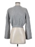 Listicle Metallic Gray Turtleneck Sweater Size S - photo 1