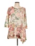 Cubism Floral Tan Casual Dress Size L - photo 1