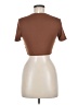 Shein Brown Short Sleeve Turtleneck Size 6 - photo 2