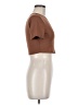 Shein Brown Short Sleeve Turtleneck Size 6 - photo 4