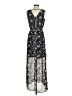 Maurices 100% Polyester Paisley Black Casual Dress Size XS - photo 2