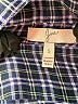 Joie 100% Cotton Plaid Blue Long Sleeve Button-Down Shirt Size S - photo 7