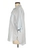 Primark Stripes Blue 3/4 Sleeve Button-Down Shirt Size 6 - photo 5