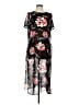 Calvin Klein 100% Polyester Floral Black Casual Dress Size M - photo 1