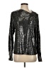 Zara Metallic Silver Long Sleeve Top Size S - photo 1