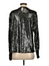 Zara Metallic Silver Long Sleeve Top Size S - photo 2