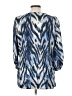 Rebecca Malone Blue 3/4 Sleeve Blouse Size L - photo 2