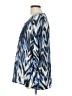 Rebecca Malone Blue 3/4 Sleeve Blouse Size L - photo 5