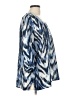 Rebecca Malone Blue 3/4 Sleeve Blouse Size L - photo 4