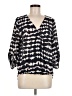 West Kei 100% Polyester Black 3/4 Sleeve Blouse Size M - photo 1