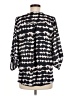 West Kei 100% Polyester Black 3/4 Sleeve Blouse Size M - photo 2