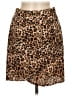 Nicholas 100% Silk Animal Print Brown Silk Skirt Size 8 - photo 1